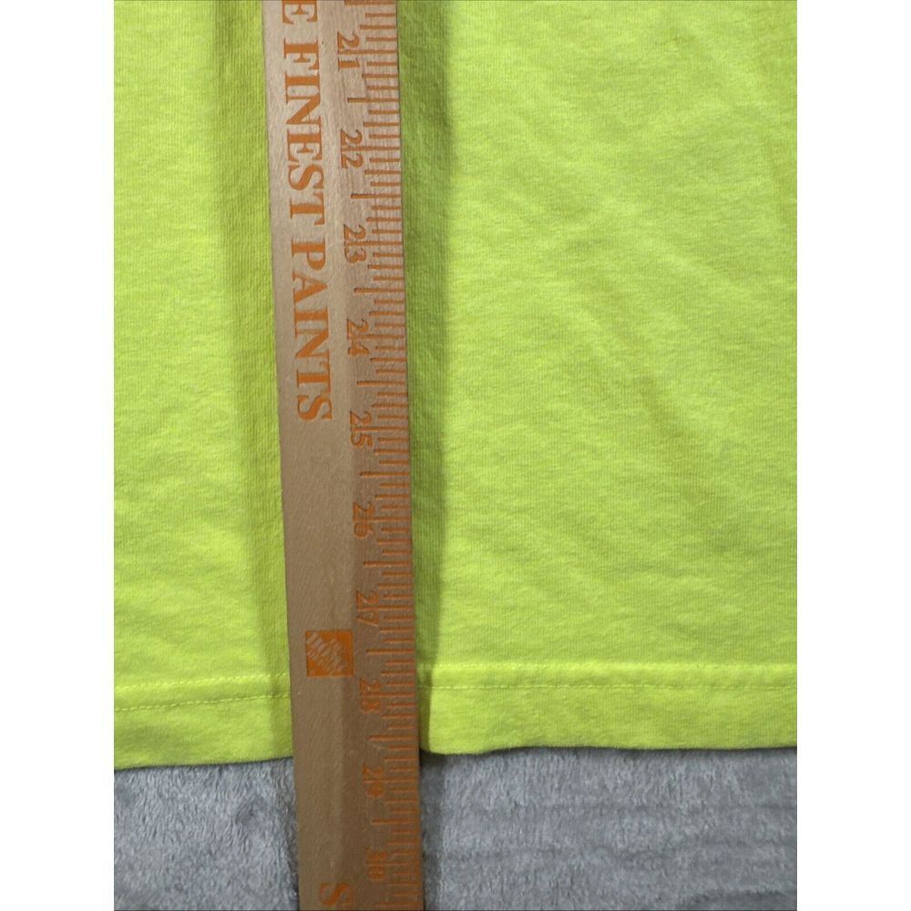 Carhartt T Shirt‎ Men Extra Large Loose Fit Pocket Neon Yellow Work Wear Durable - Picture 7 of 12